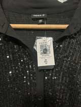 Torrid Black Sequin Button-Up Shirt - Image 4