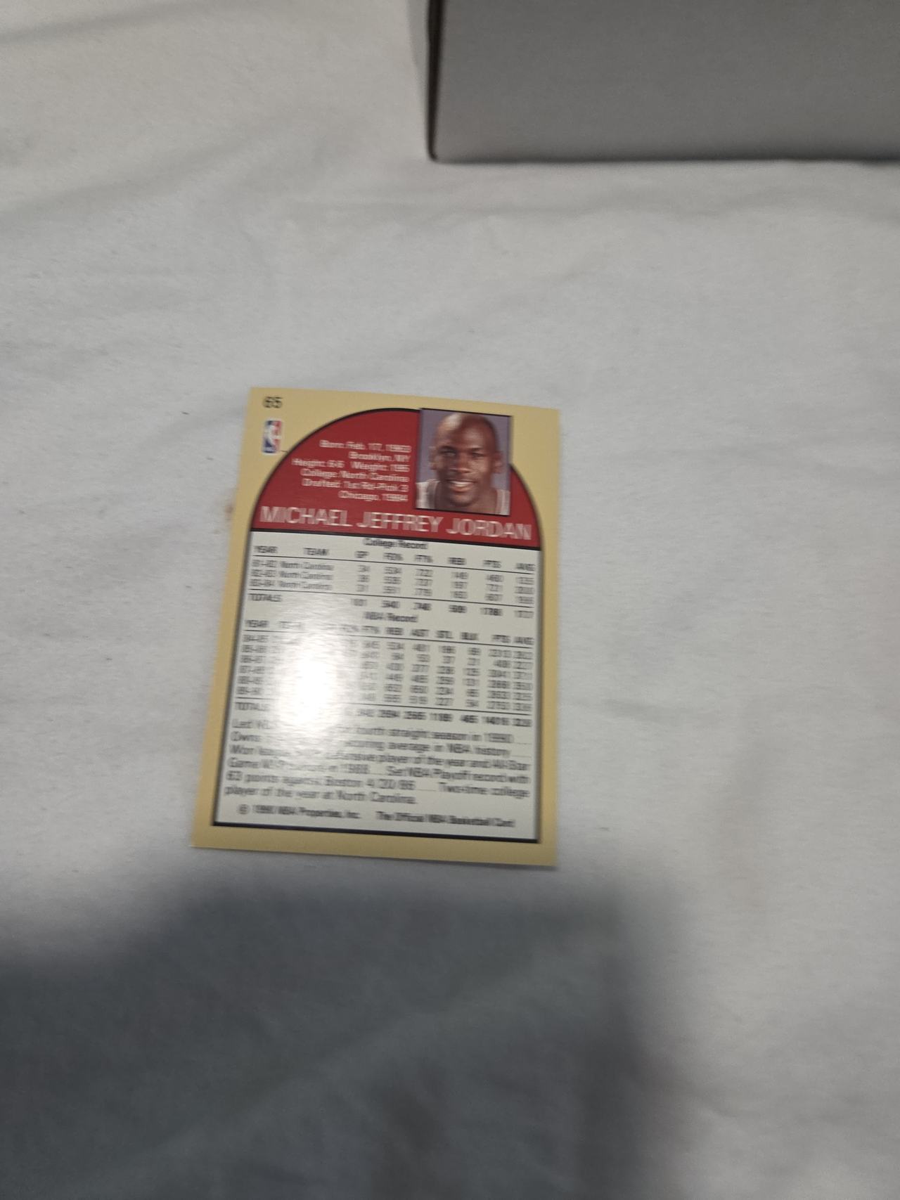 Michael Jordan 1990-91 NBA Hoops #65 Basketball Card