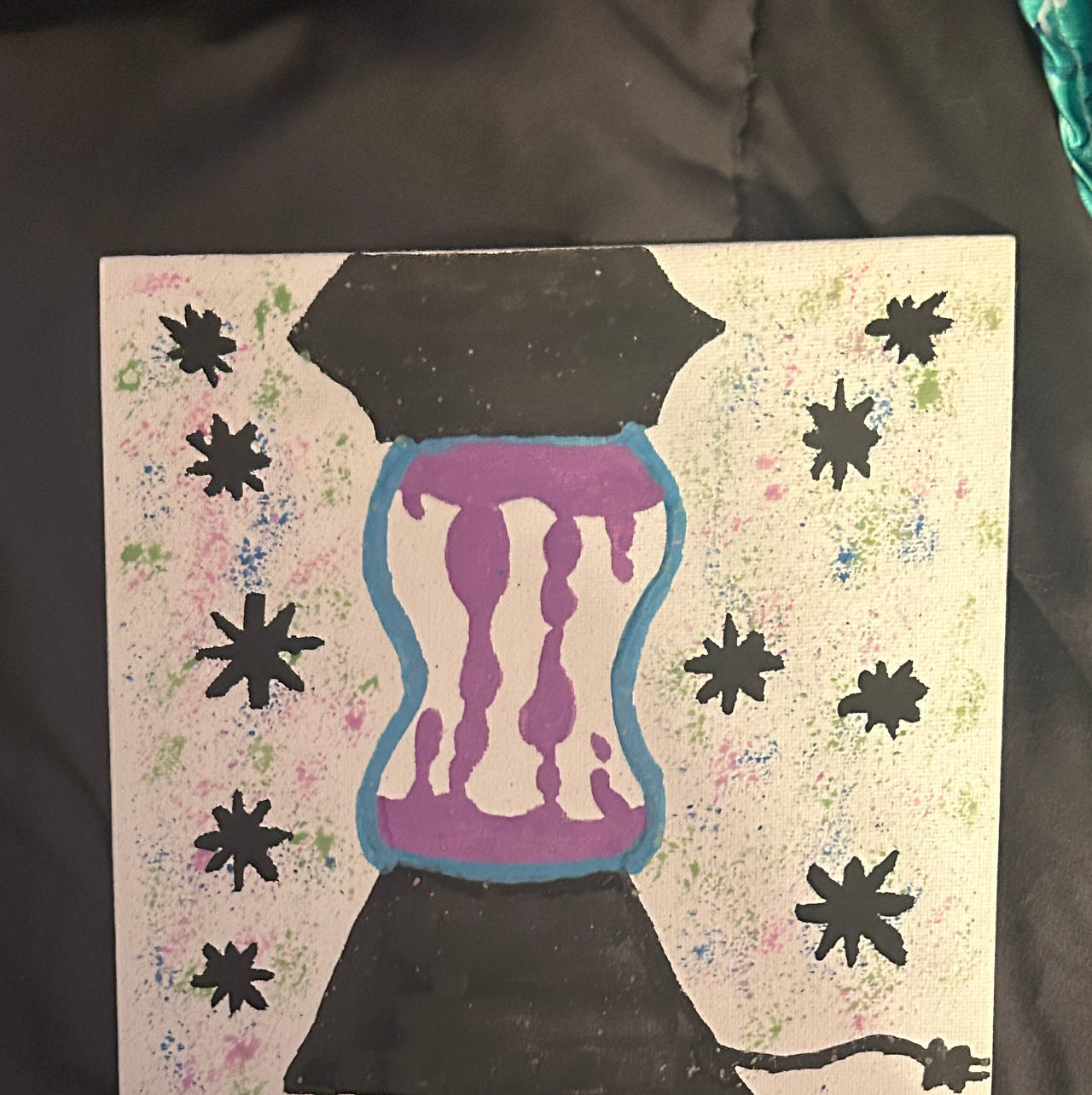 Original Lava Lamp Painting on Canvas
