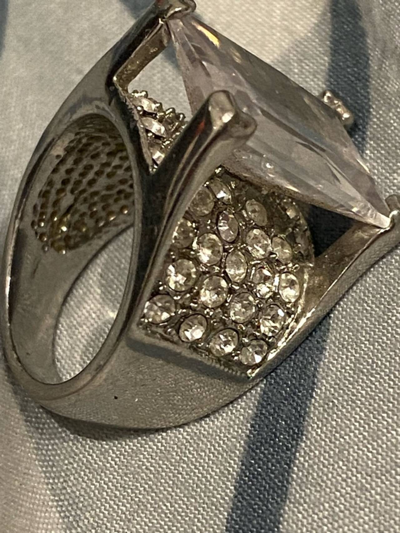 Cubic Zirconia Silver Ring