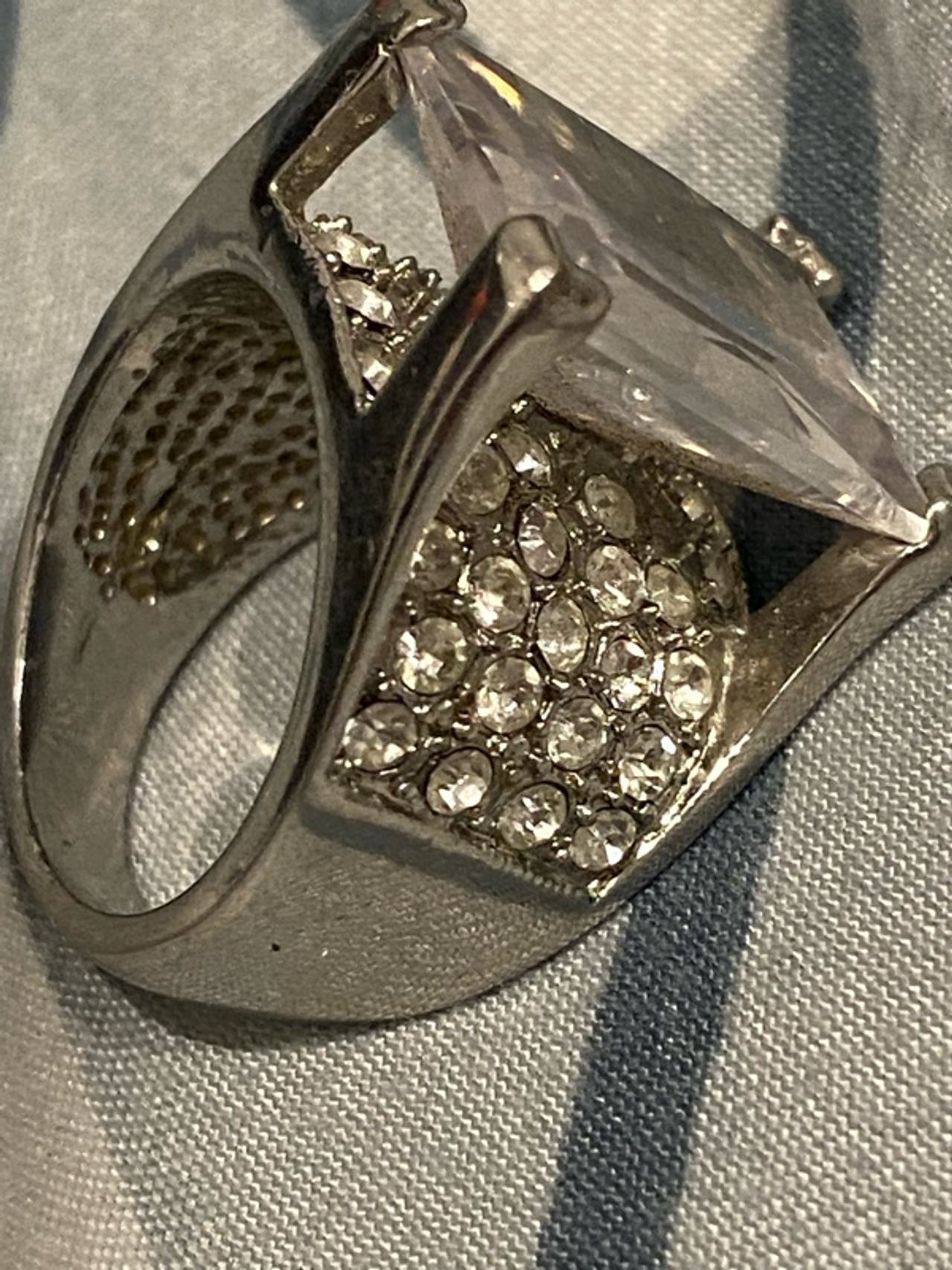 Cubic Zirconia Silver Ring