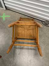 Antique Ladder Back Rush Seat Chair - Image 2