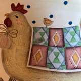 Hand-Painted Chicken Ceramic Serving Bowl - Image 2