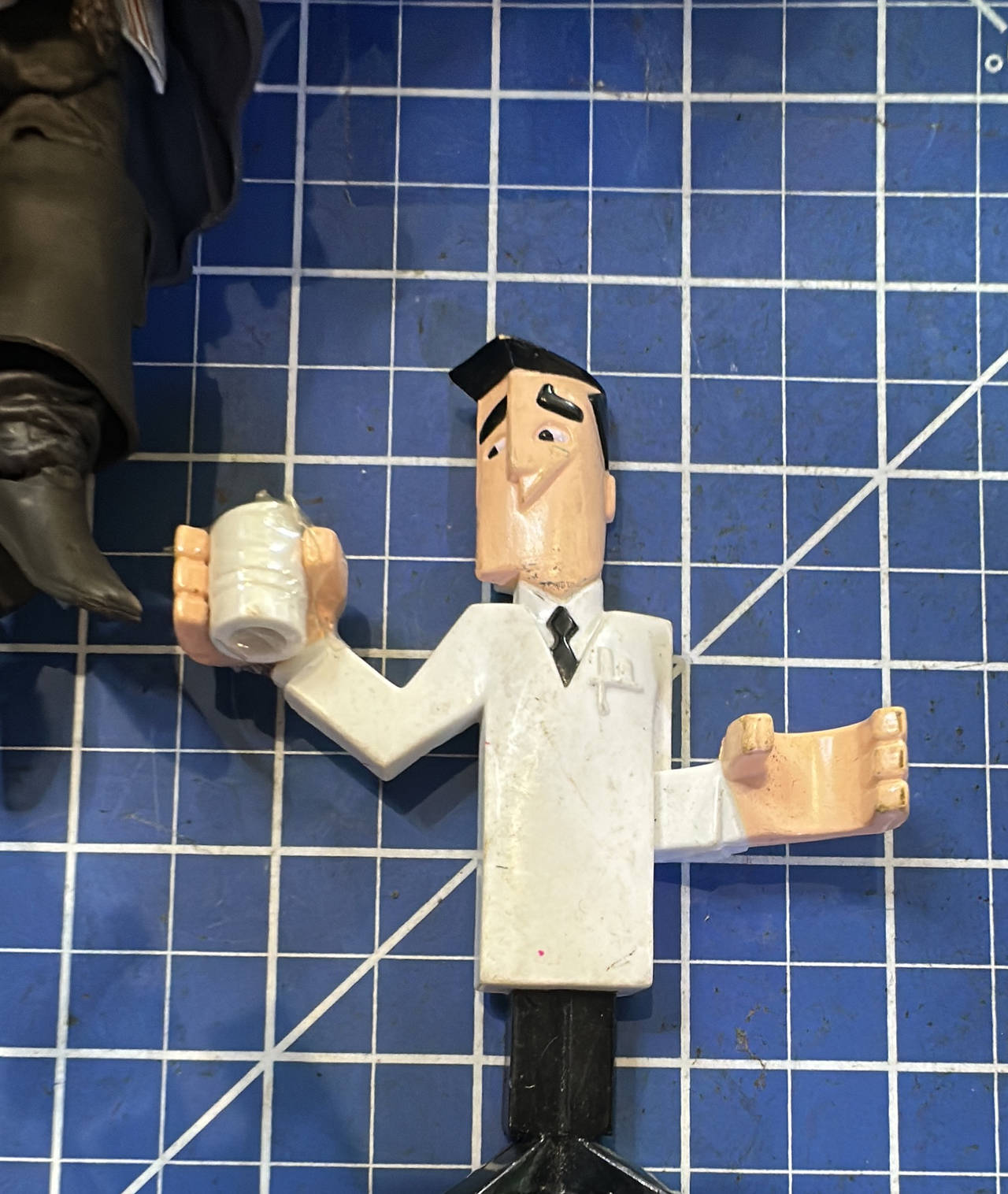 Trendmasters Powerpuff Girls PROFESSOR UTONIUM Figure vtg Cartoon Network. 105