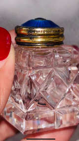 Antique Cut Glass Salt and Pepper Shakers - Image 3