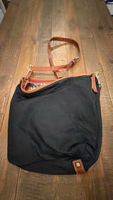 Dooney & Bourke Wayfarer Nylon Hobo Shoulder Bag Black - Image 4