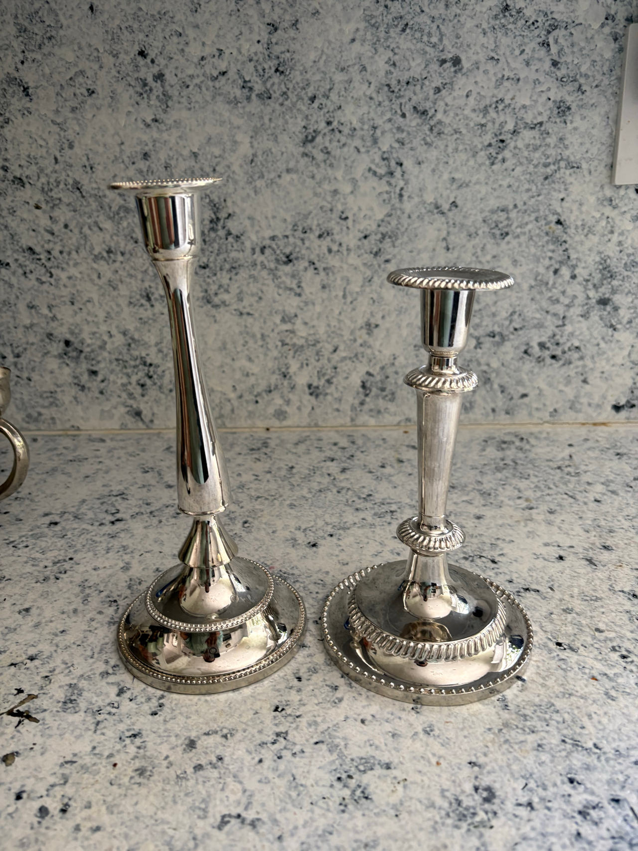 Assorted Silver Plated Candlesticks