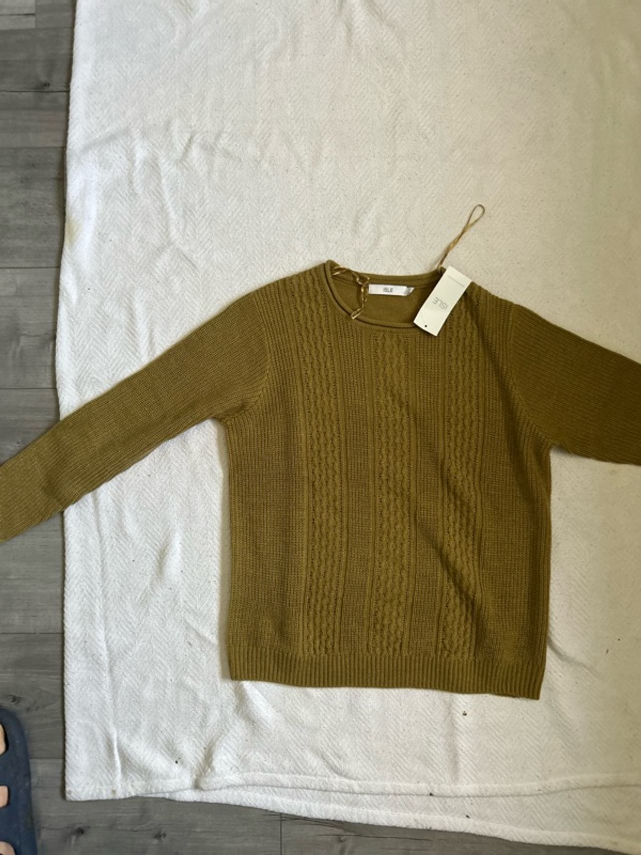 Marks and Spencer Wool-Blend Sweater Olive Green