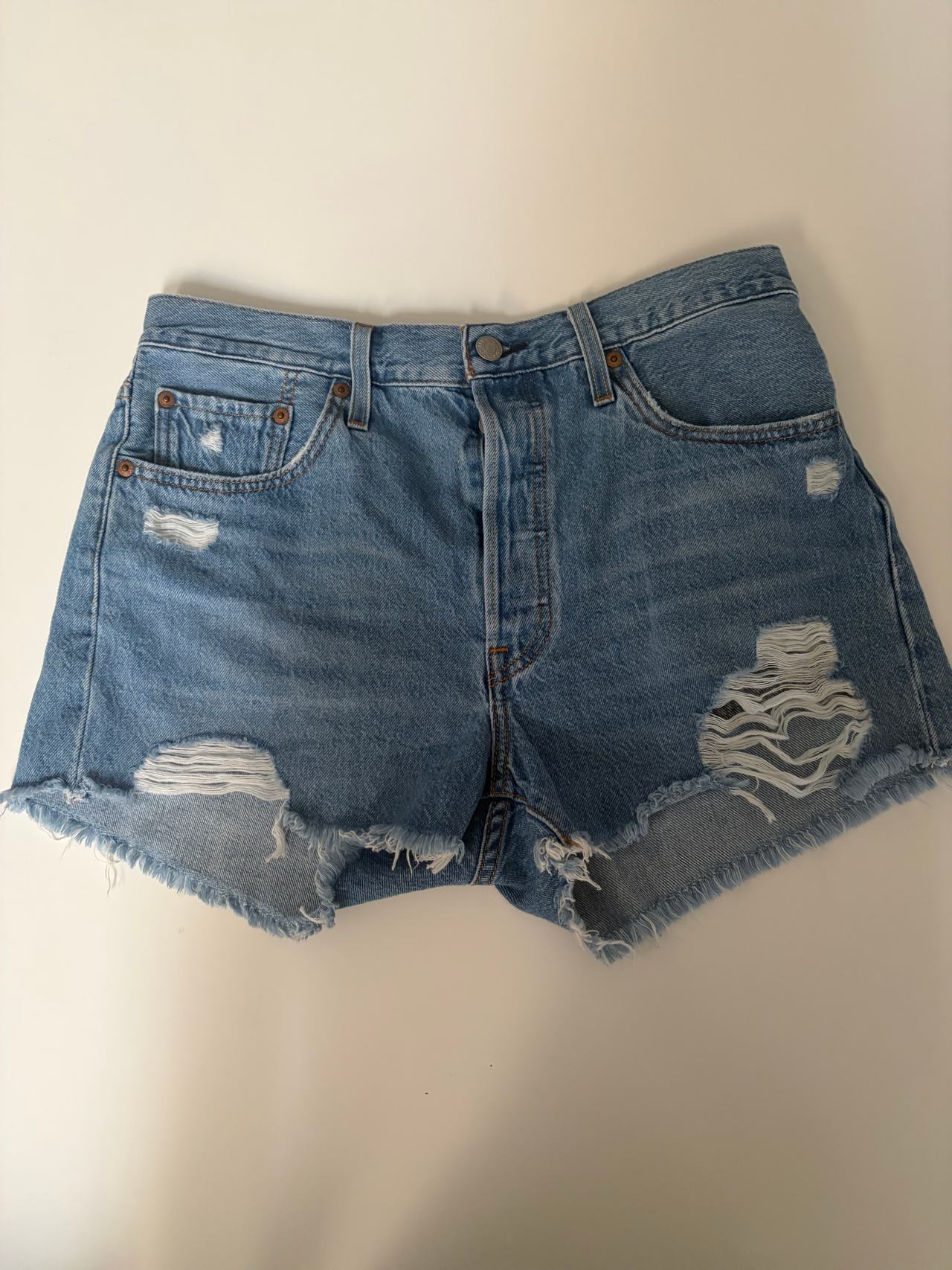 Levi's Women's 501 Original High Rise Shorts 29 EUC