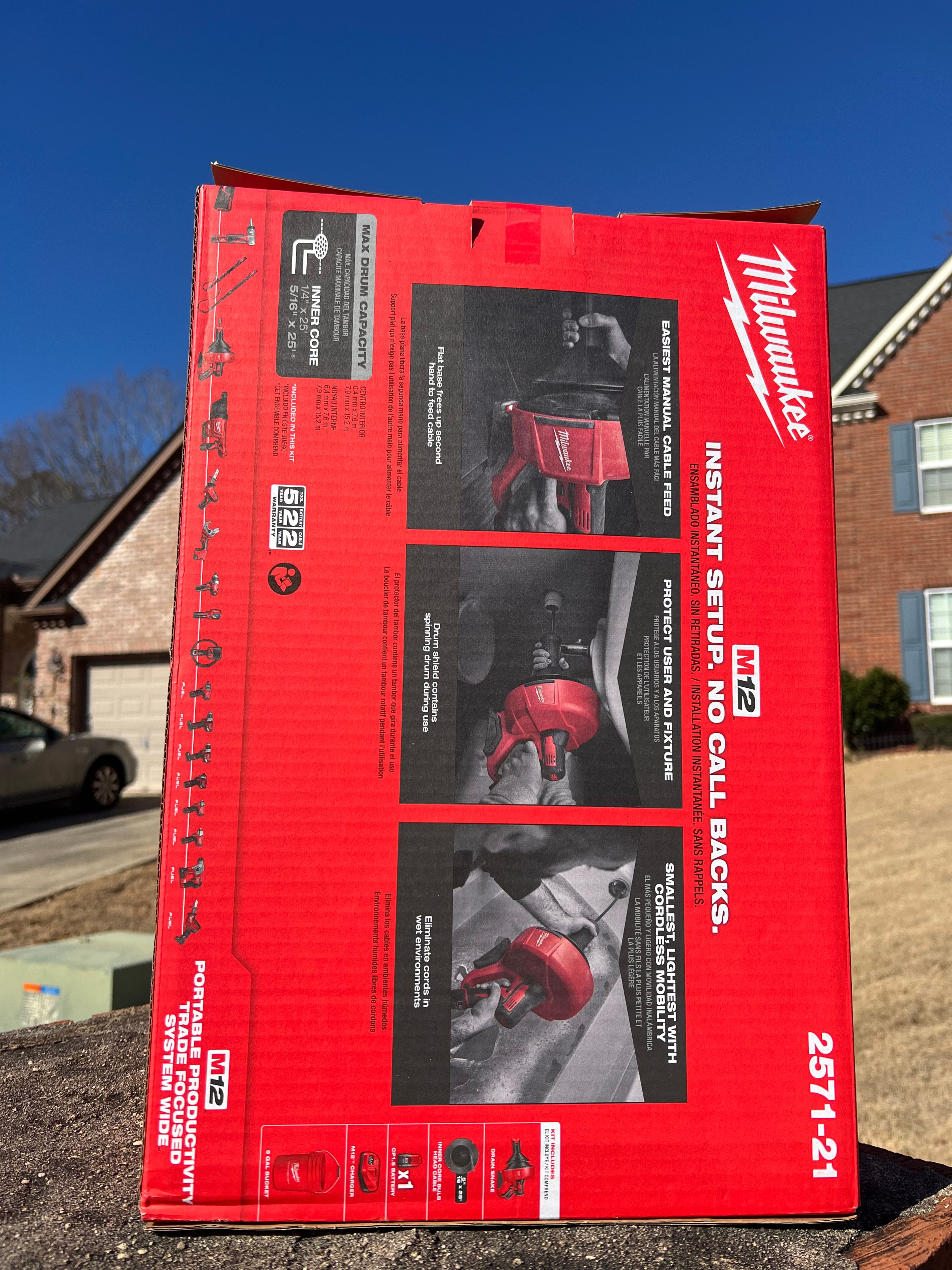 Milwaukee M12 Cordless Drain Snake Kit - Image 5