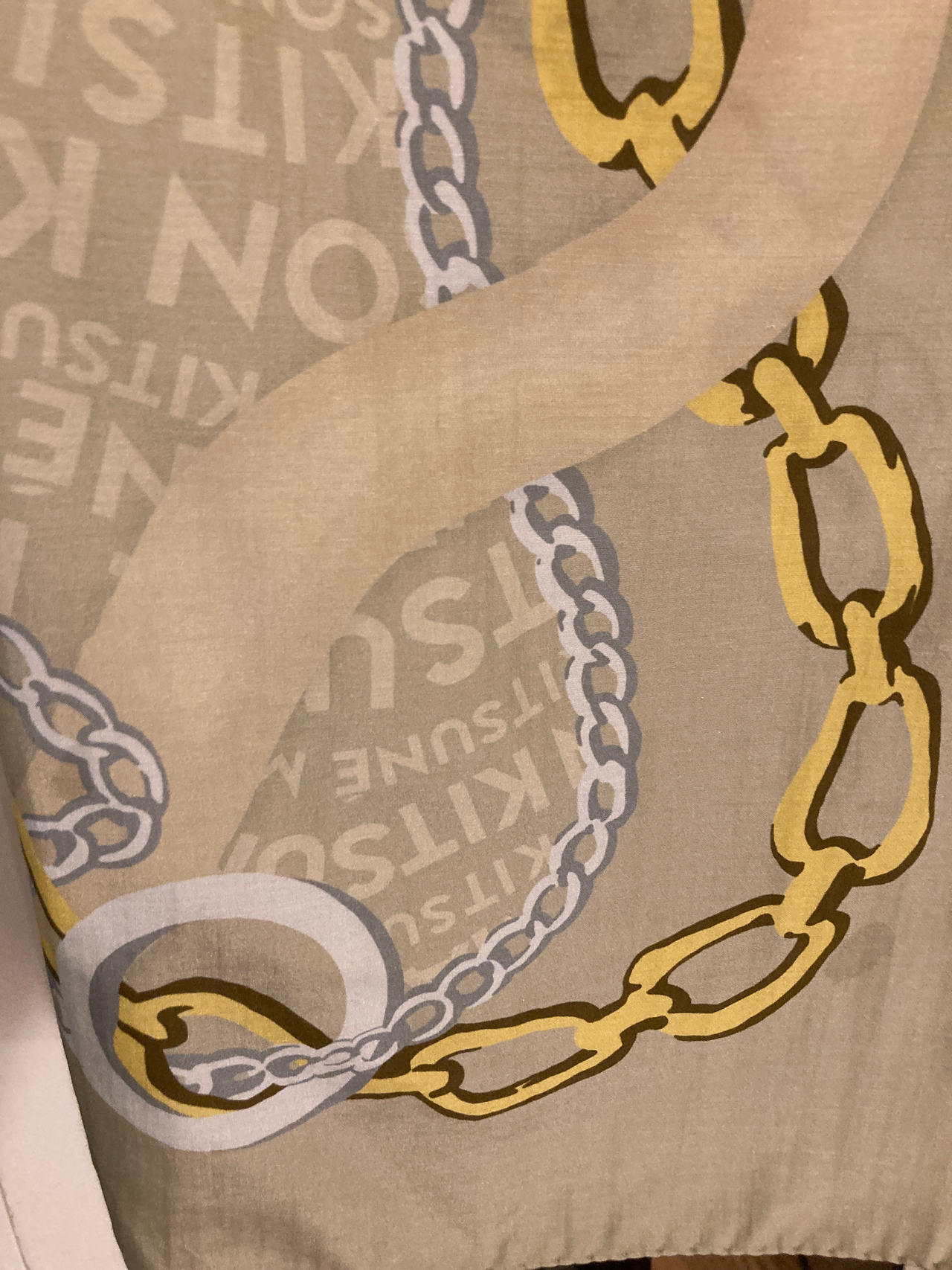 NWT Cotton and Silk Maison Kitsuné Scarf