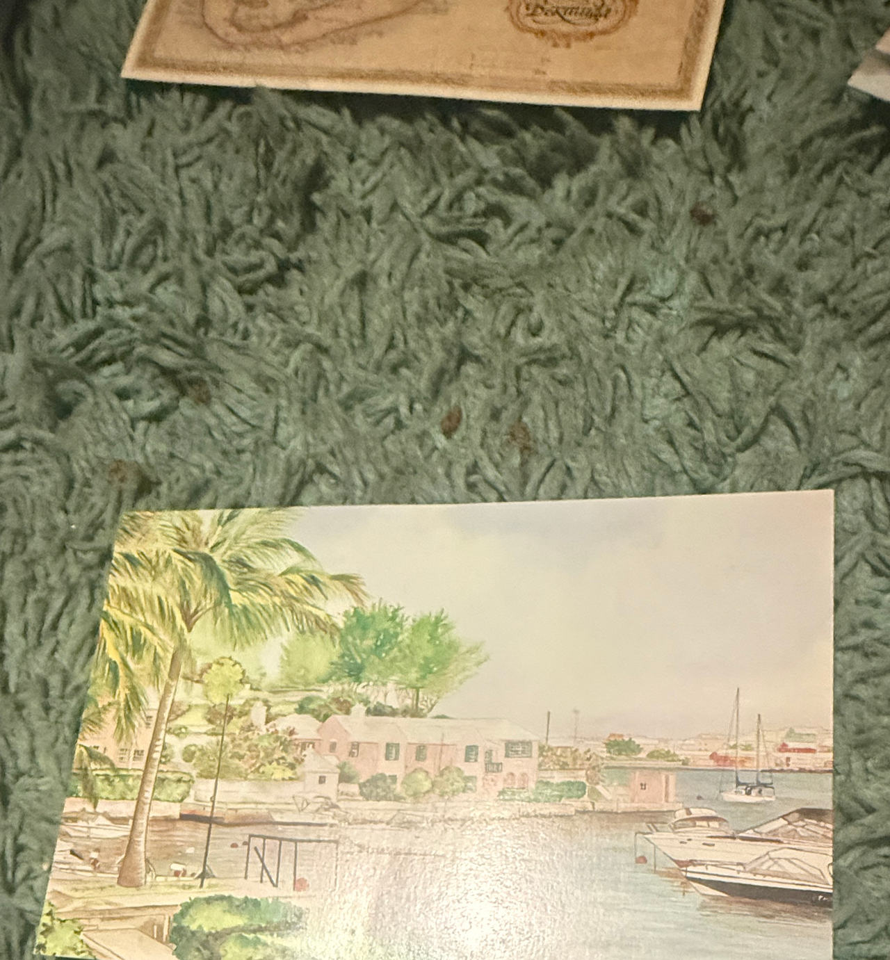 Vintage Bermuda Harbor Postcard