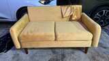 Mid-Century Velvet Loveseat - Image 1