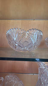 Cut Glass Crystal Serveware Set - Image 2