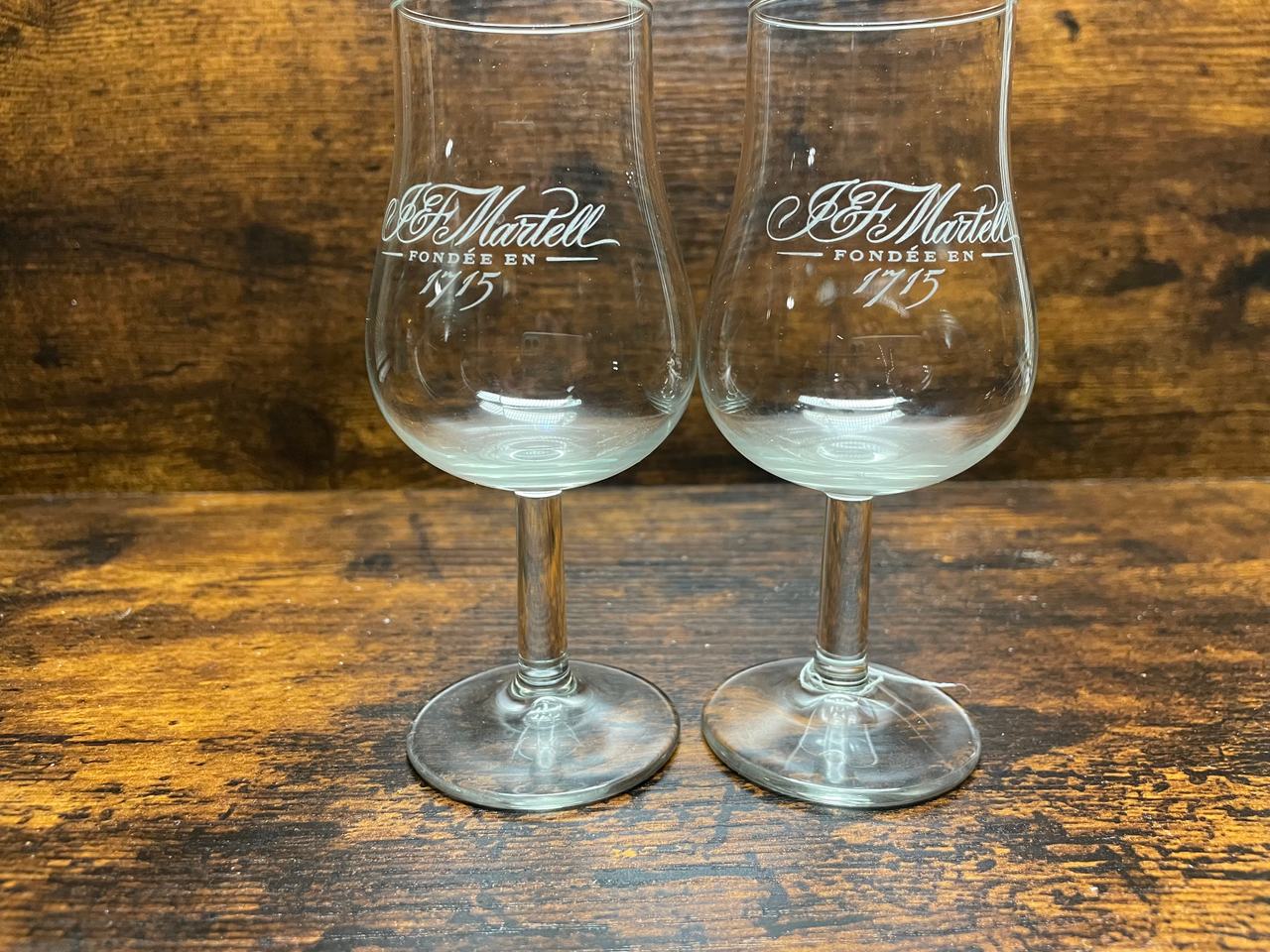 J & F Martell Cognac Tasting Glasses