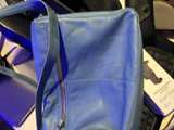 American Leather Co. Blue Leather Crossbody Bag - Image 2