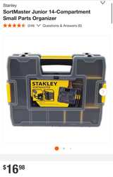 6 Stanley SortMaster Junior Organizer. 14 Compartments each - Image 3