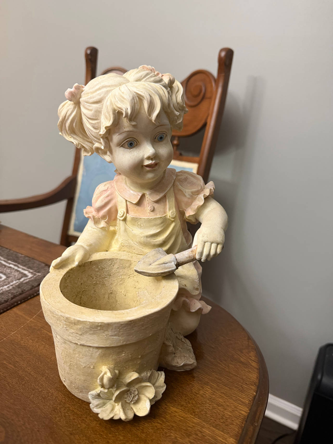 Girl with Flower Pot Garden Statue