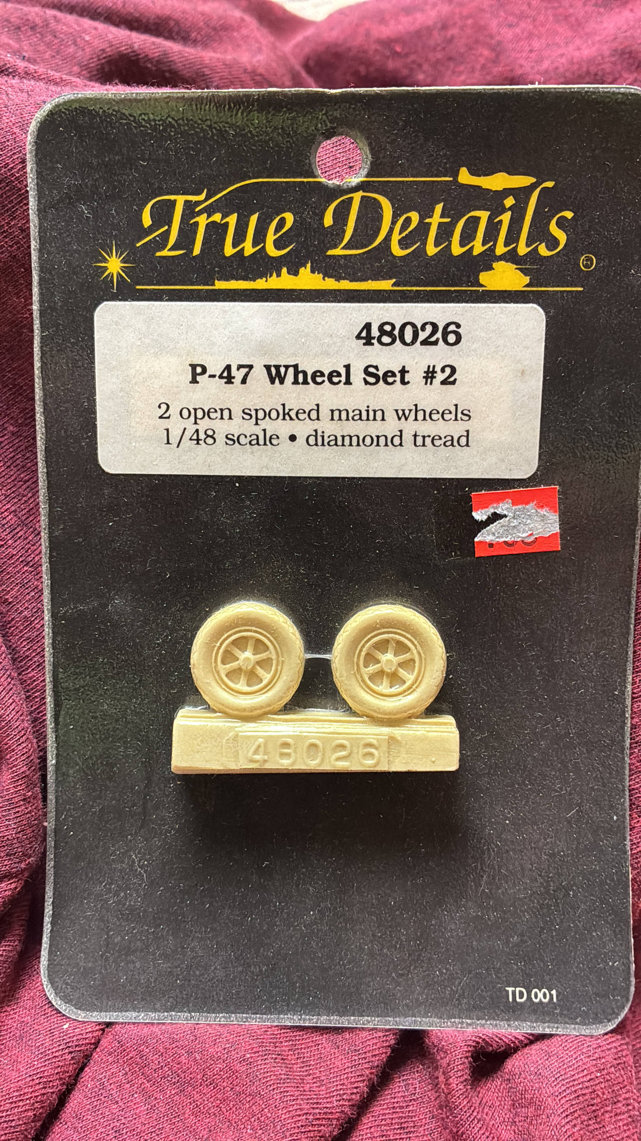 True Details 1/48 P-47 Wheel Set #2
