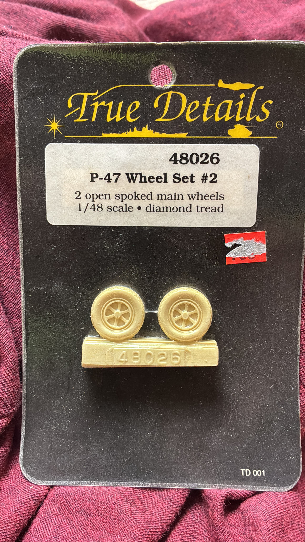 True Details 1/48 P-47 Wheel Set #2