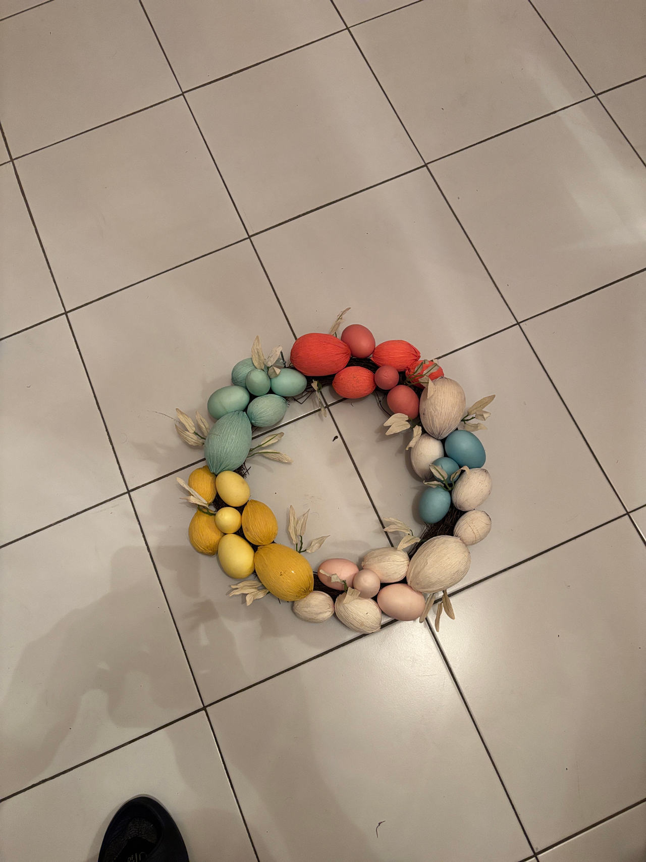 Multicolor Easter Egg Wreath