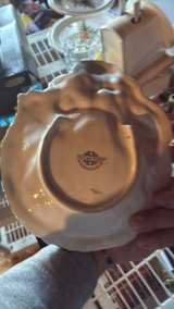 Fitz and Floyd Santa Wreath Ho Ho Ho Candy Dish - Image 2