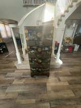 Chinese Black Lacquer Hand-Painted Lingerie Chest with Gold Accents - Image 1