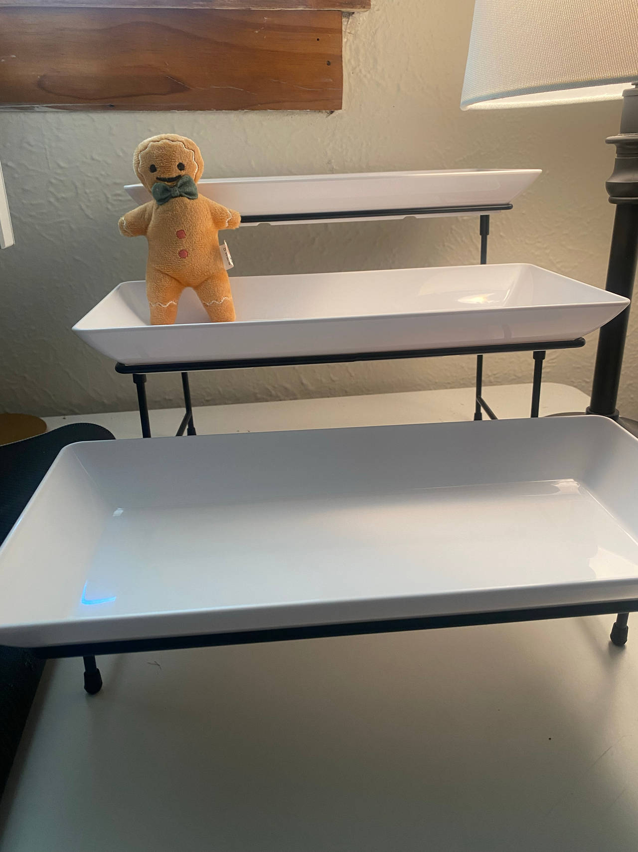 3-Tier Rectangular Serving Tray Stand