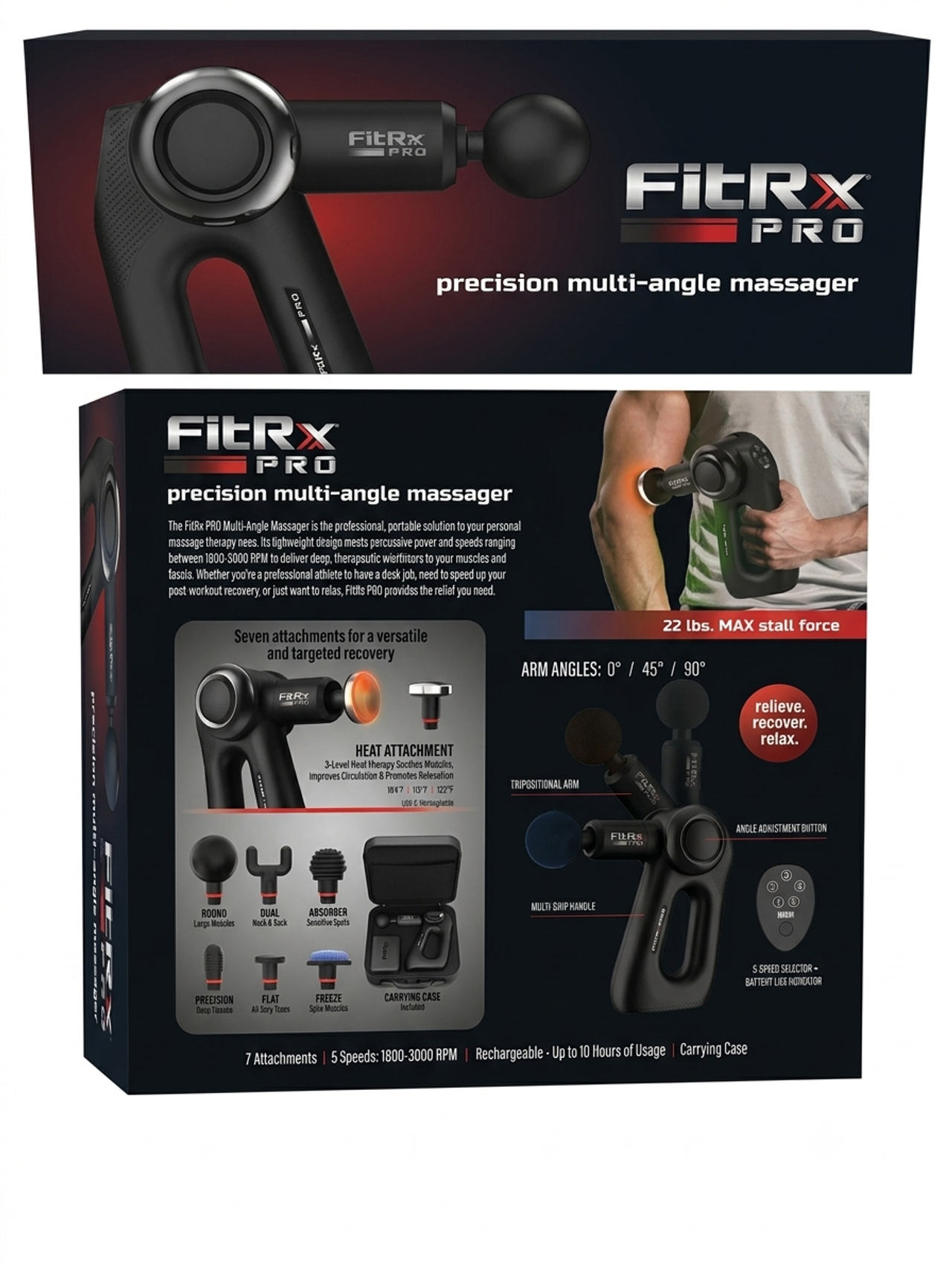 FitRx Pro Precision Multi-Angle Massager