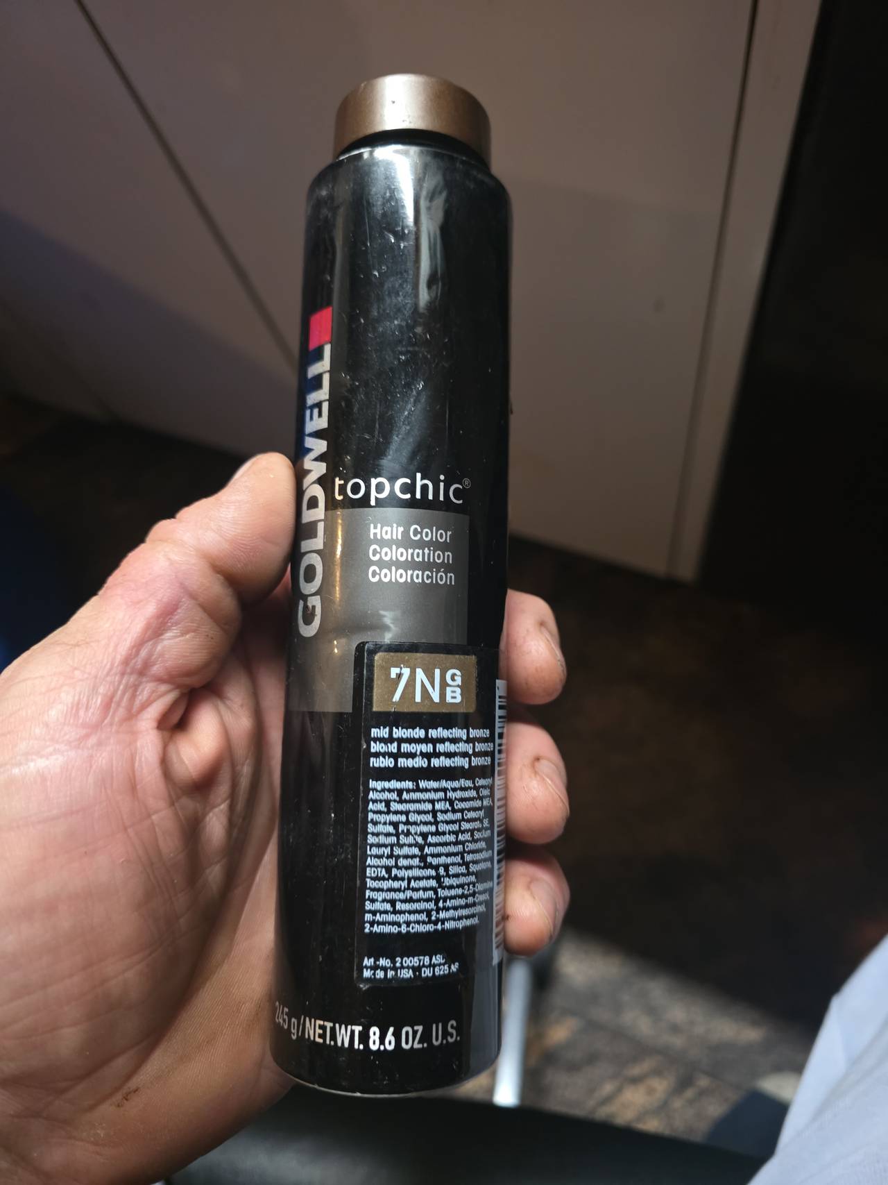 Goldwell Topchic Hair Color 7NGB Mid Blonde Reflecting Bronze