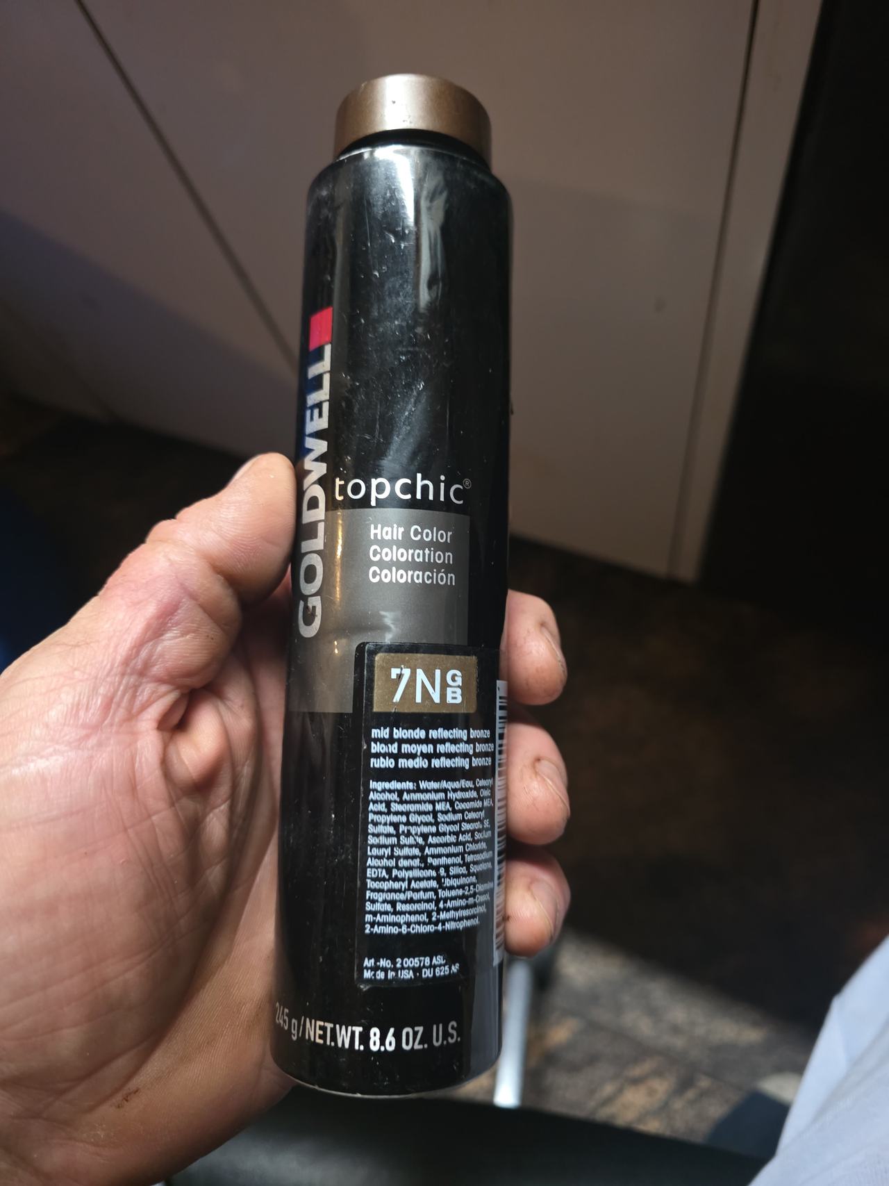 Goldwell Topchic Hair Color 7NGB Mid Blonde Reflecting Bronze