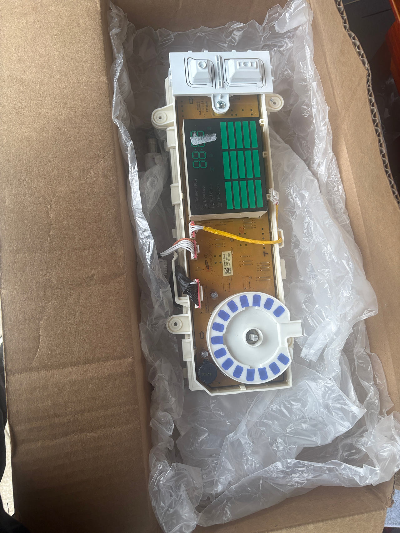 Samsung Washing Machine Main Control Board Display DC92-01021B