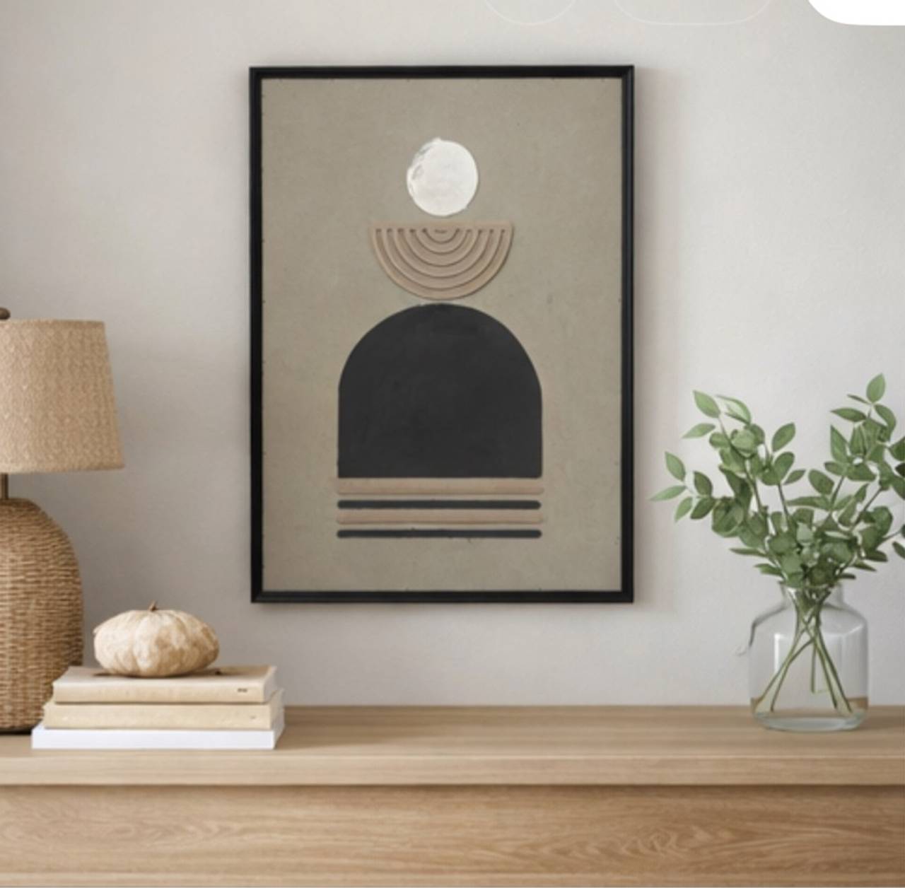 WoodShed Art Deco Black Dome Canvas