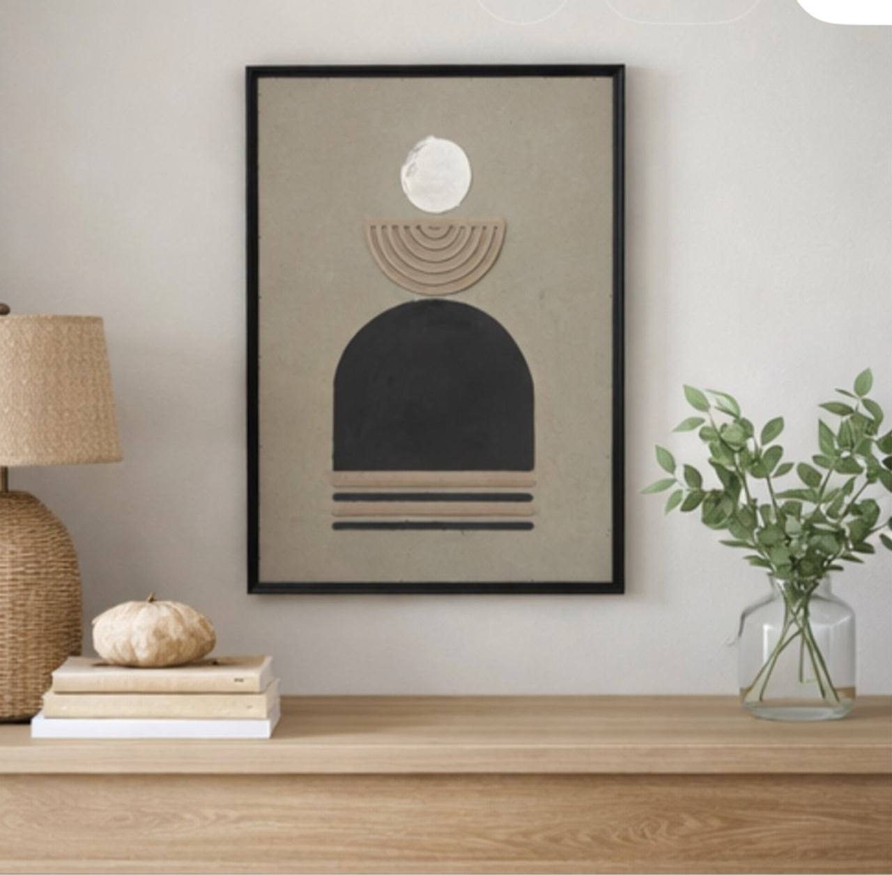 WoodShed Art Deco Black Dome Canvas