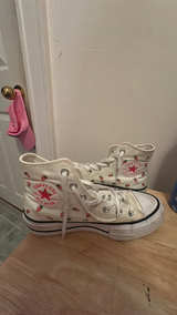 Converse Chuck Taylor All Star Lift Platform Embroidered Strawberries - Image 1