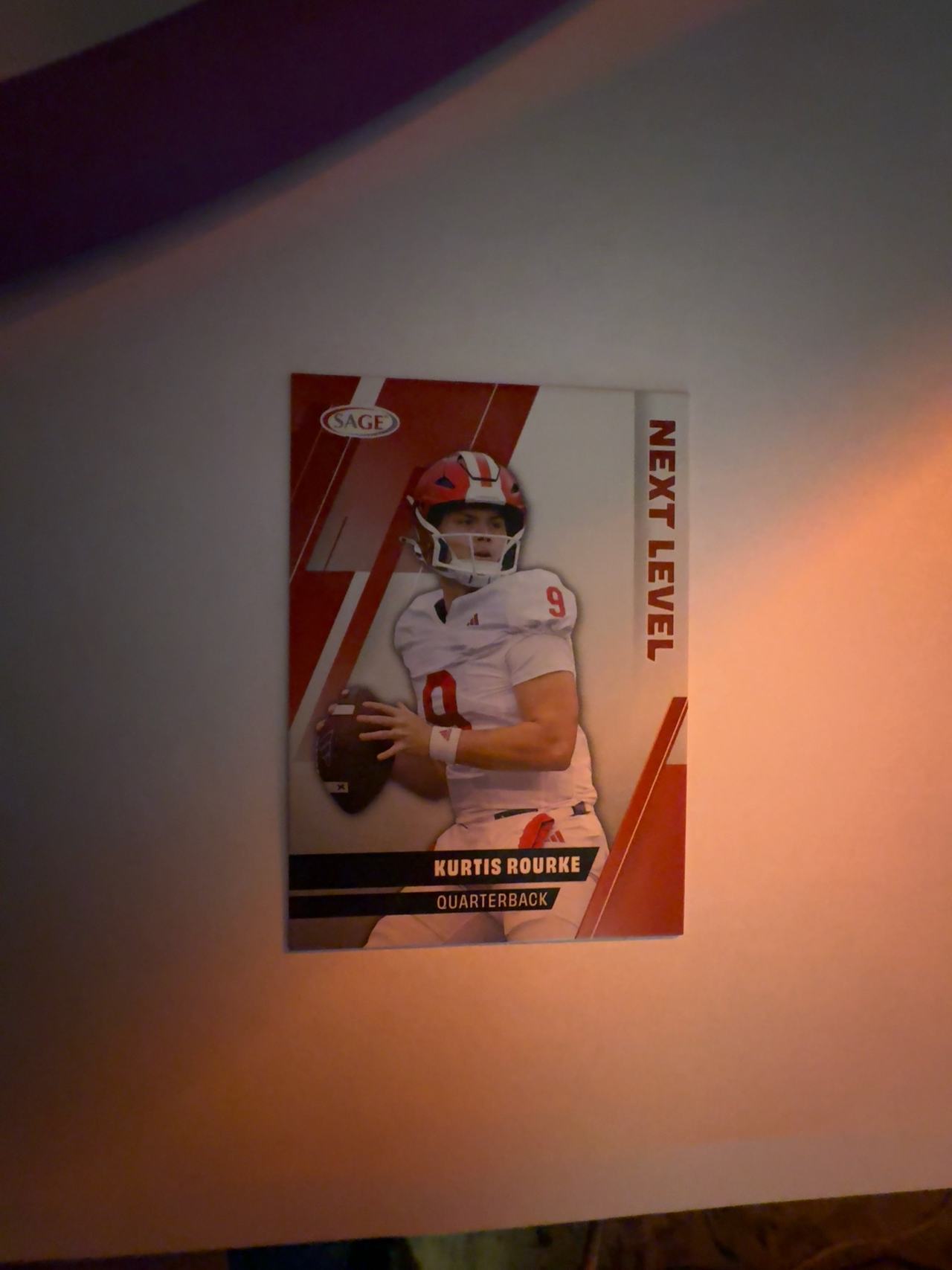 SAGE 2025 High Series Football Kurtis Rourke Card