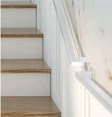 3FT White Iron Hand Railing, Sturdy Safety Staircase Handrails Wall Mount 500lbs - Image 4
