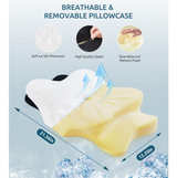 Cervical Neck Pillow for Neck & Shoulder, Ergonomic Contour Memory Foam Pillows - Image 2