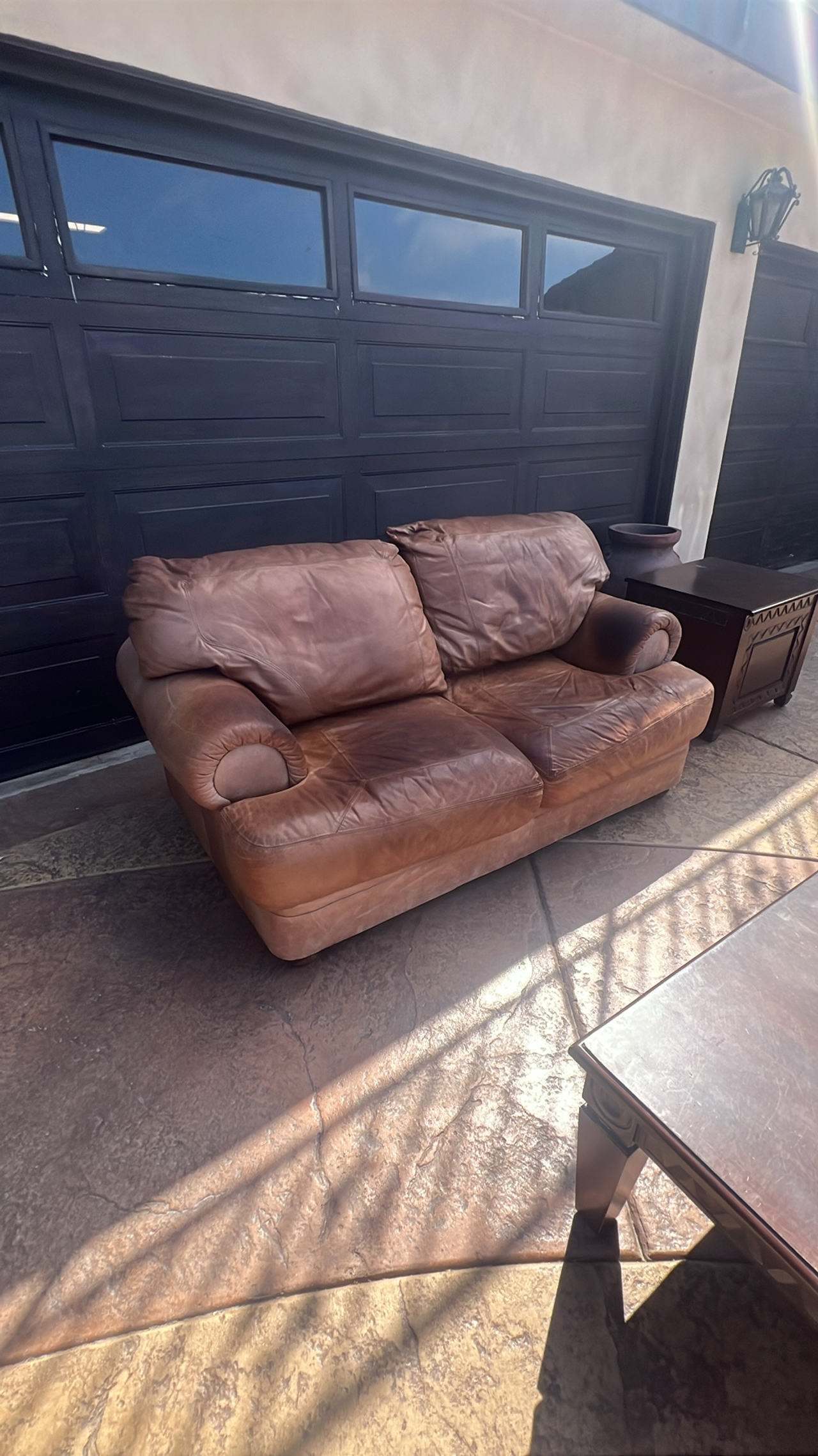 Leather Loveseat Sofa
