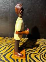 Hand-Carved Wooden Figurine - Image 7