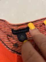 Tommy Hilfiger Orange Cotton Skirt - Image 5