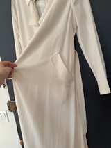 Fleur du Mal White Trench Coat Sz M - Image 6