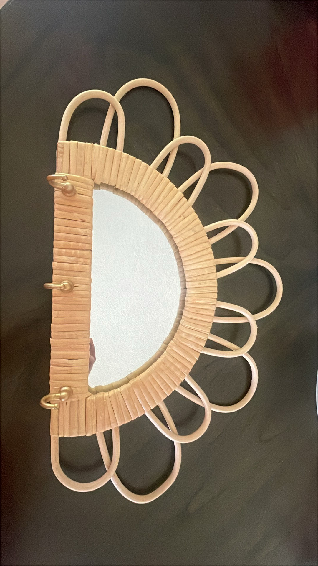 Rattan Sunburst Wall Mirror