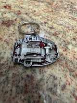 Siskiyou Buckle Co. 1989 Machinist Pewter Keychain - Image 2