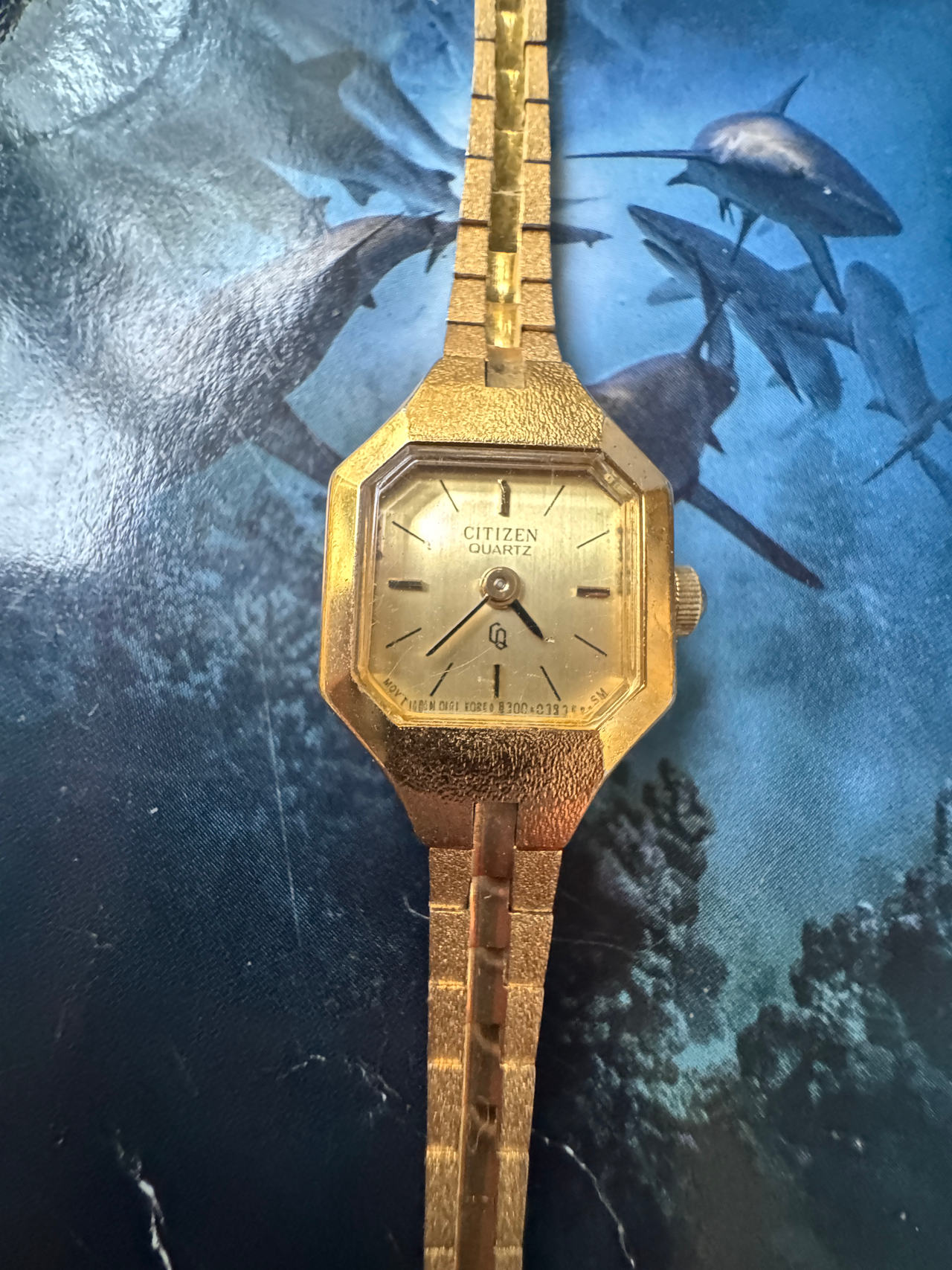 Citizen Vintage Octagonal Gold Tone Ladies Quartz Watch