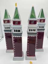 Set of 4 The Venetian Las Vegas Campanile Tower Ceramic Bud Vases Souvenir As Is - Image 4