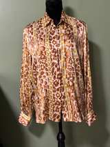 Animal Print Silk Blouse - Image 3