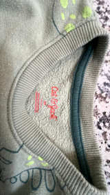 Cat & Jack Toddler Dinosaur Fleece Sweatshirt Green 4T - Image 2