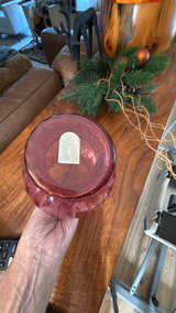 Pilgrim Cranberry Red Optic Glass Vase - Image 2