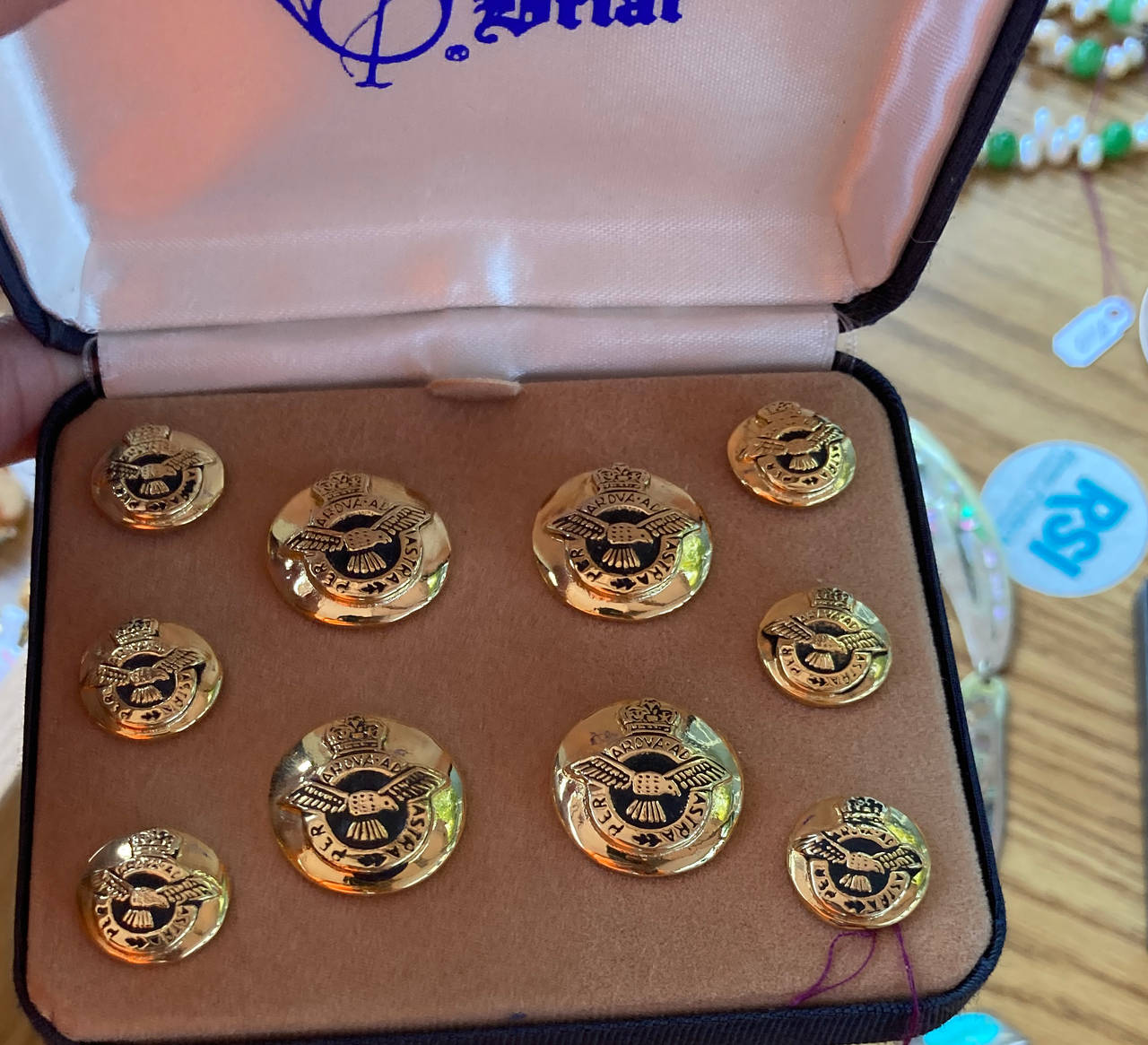 Vintage Royal Air Force Blazer Button Set